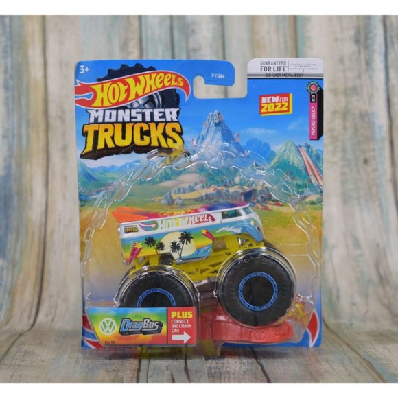 Hot Wheels Monster Trucks Drag Bus 15/75 Psyco-Delic 03/06 New - Picture 1 of 5